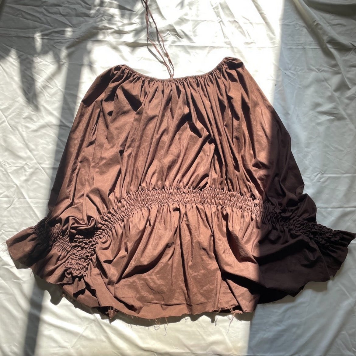 Smocked skirt