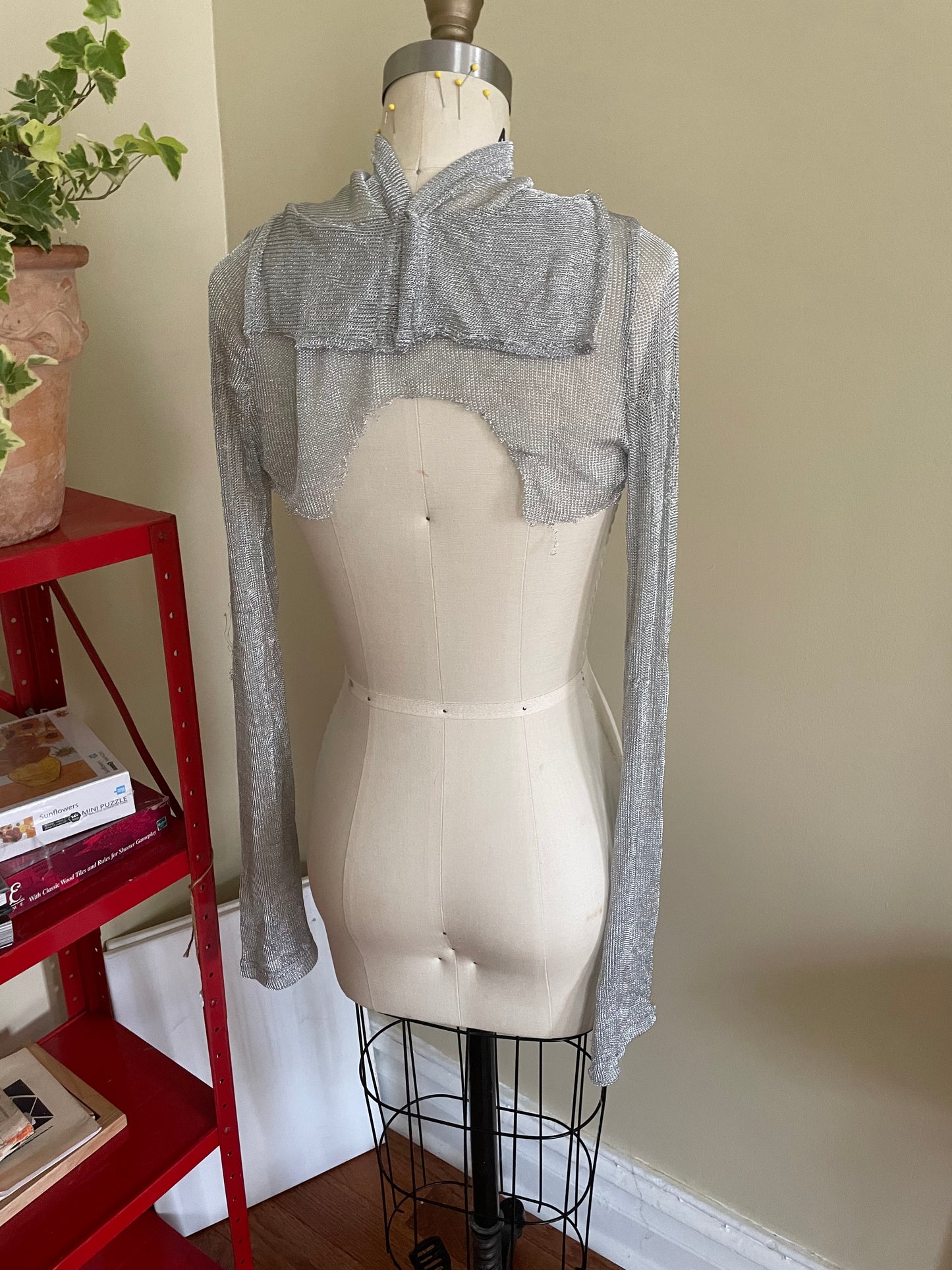 faux chainmail bolero