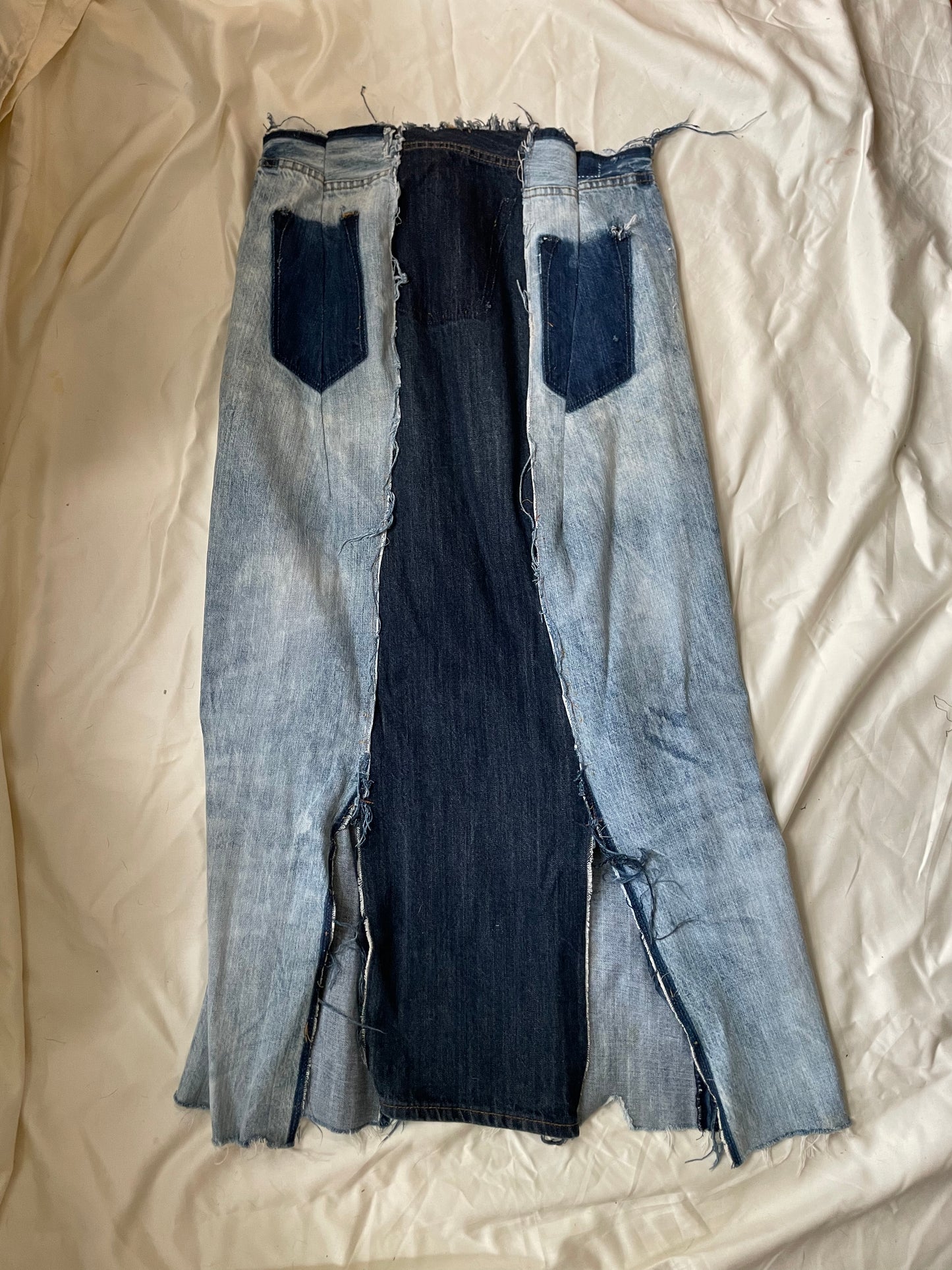 Rework Jean skirt