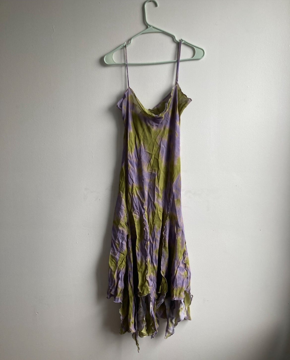 Draped moss dress