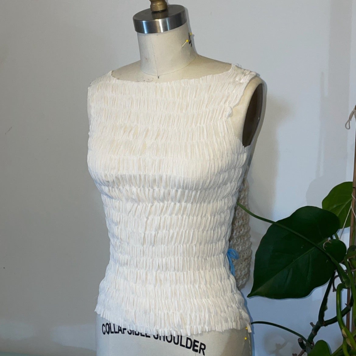Cotton gauze smocked blouses