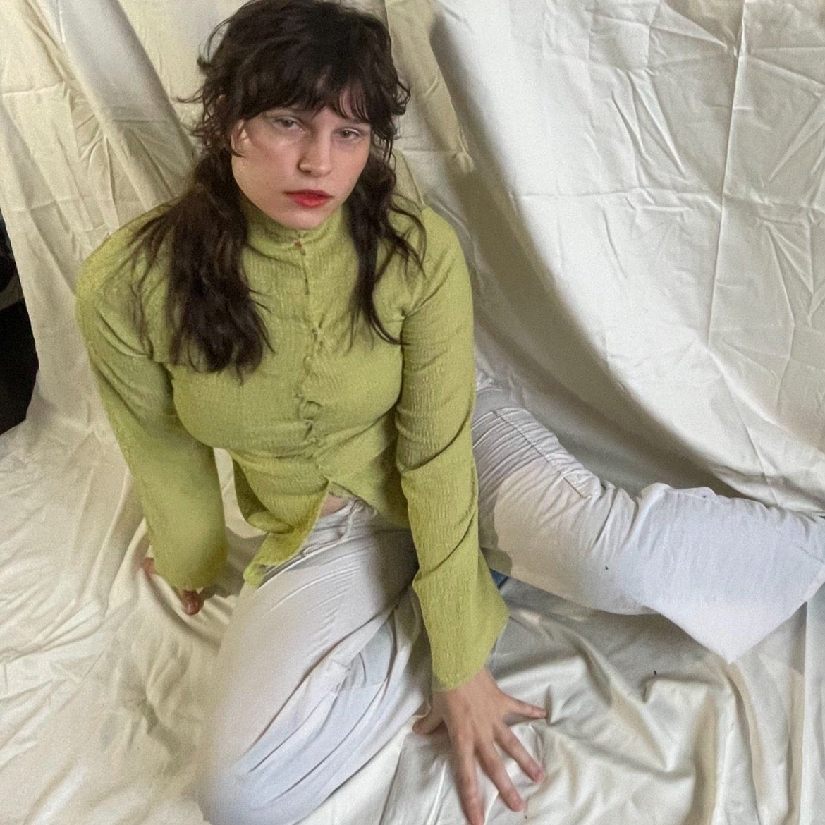 Button turtleneck