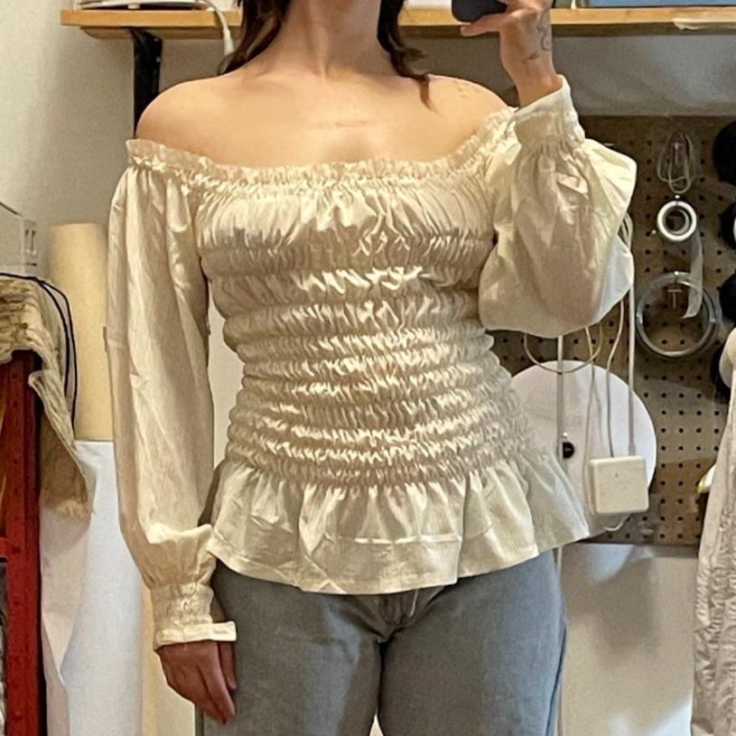Smocked long sleeve