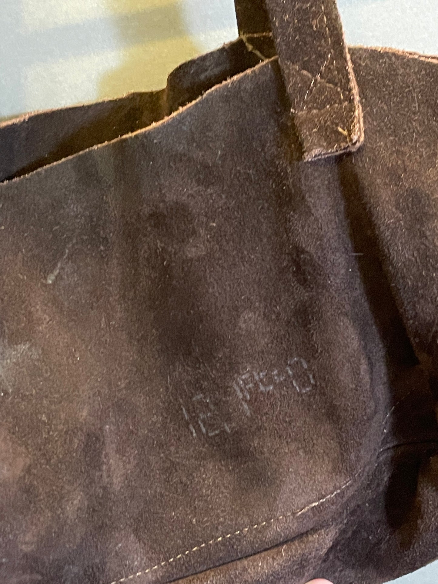 Brown leather bag