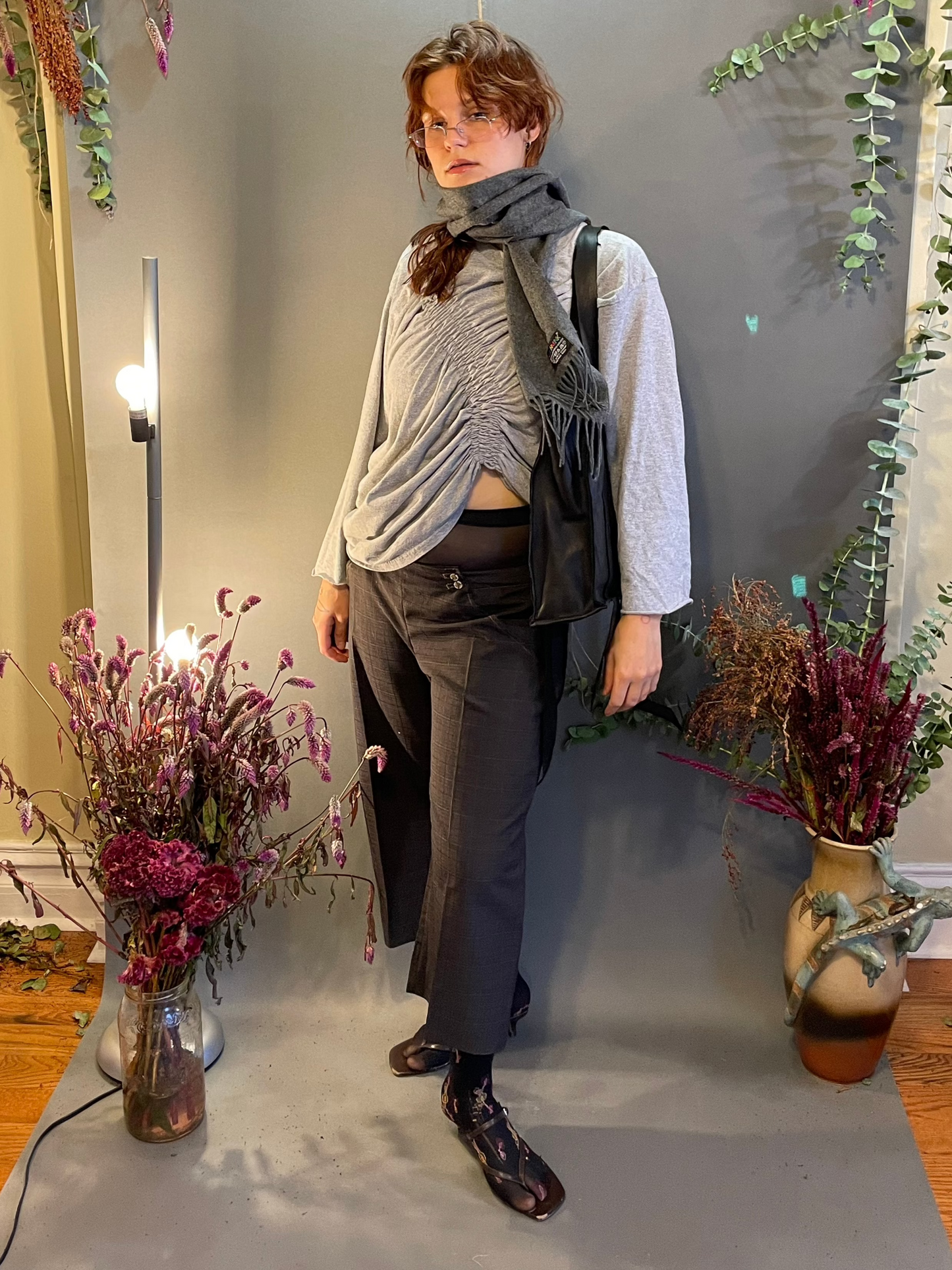Hooded Sweater and Reworked grey shirt bundle
