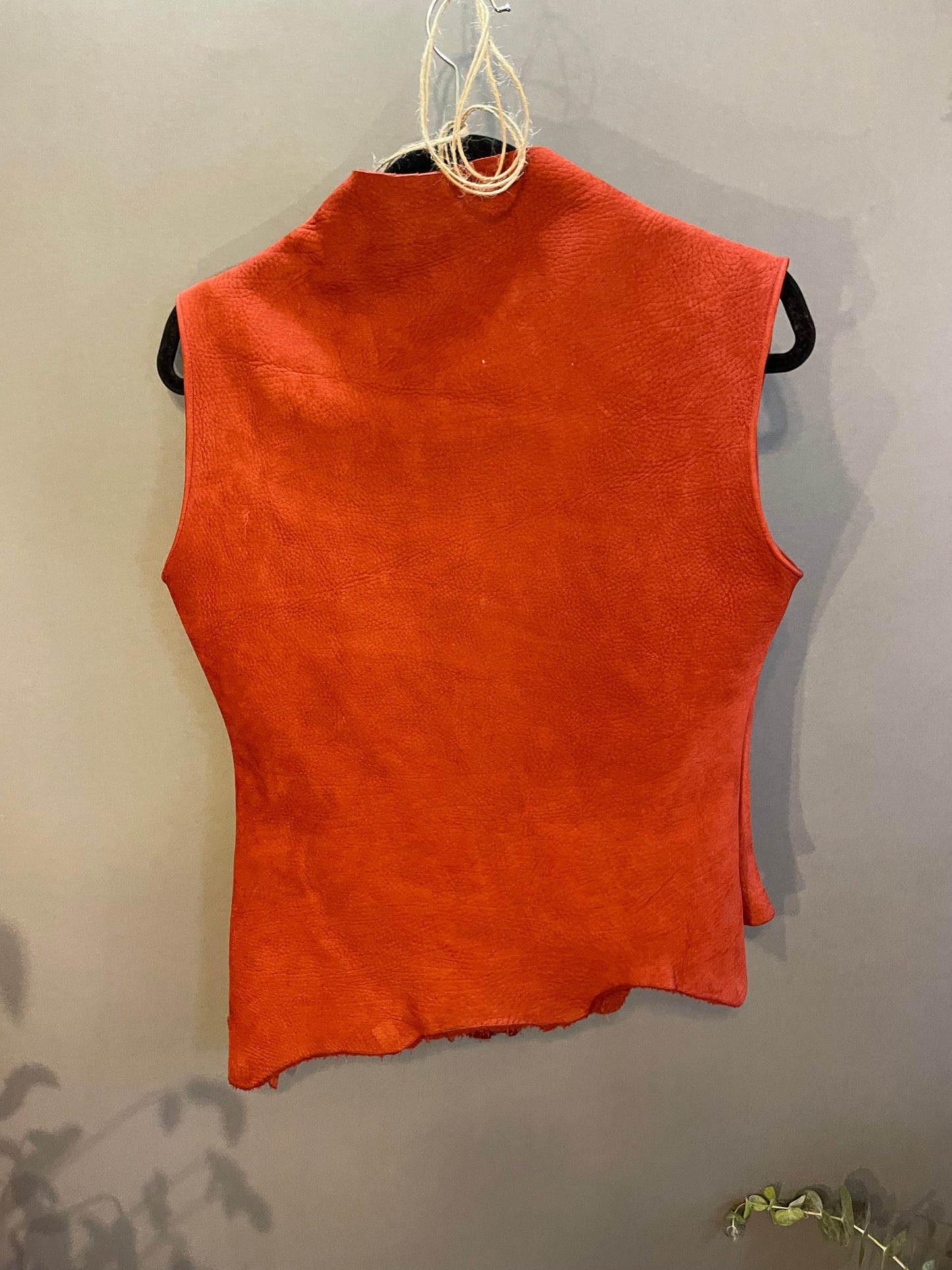 Leather vest