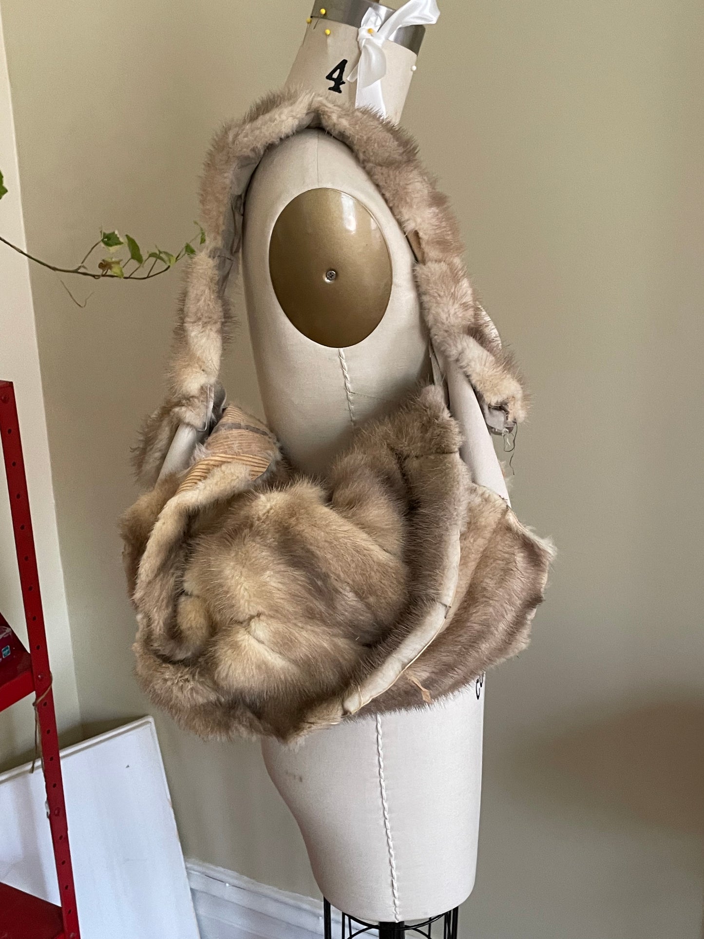 Scrap fur bag